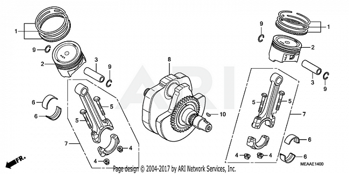 CRANKSHAFT + PISTON