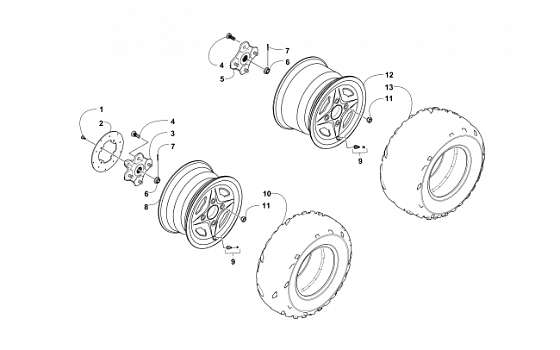 WHEEL AND TIRE ASSEMBLY