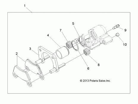 BRAKES, CALIPER, REAR - A15DAH32EJ (49ATVCALIPERRR14SP325)