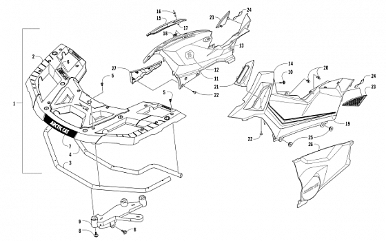 FRONT RACK AND SIDE PANEL ASSEMBLIES