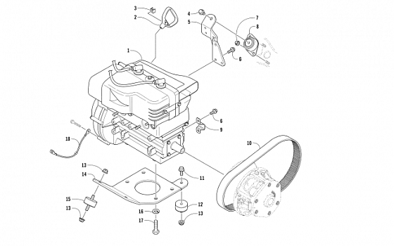 ENGINE AND RELATED PARTS