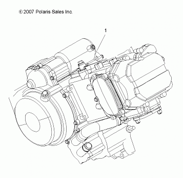 ENGINE, SHORT BLOCK - A10NG50FA (49ATVENGINE08SCRAM)