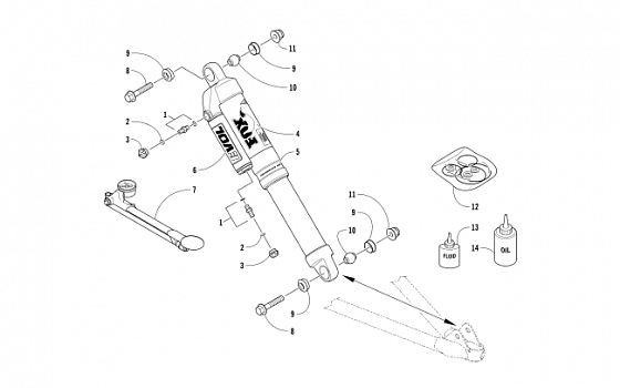 FRONT SUSPENSION SHOCK ABSORBER