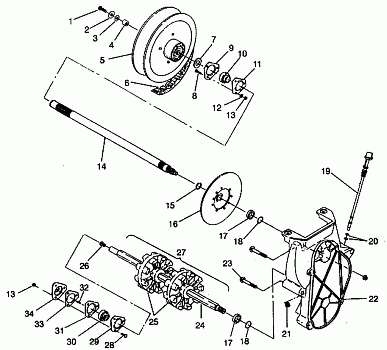 DRIVE TRAIN ASSEMBLY LITE 0943433,STARLITE 0943427 and  LITE DELUXE 0943431 (4924992499018A)