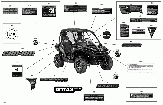 Decals - 1000R - LTD