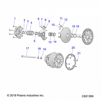 DRIVE TRAIN, CLUTCH, PRIMARY - S20DDH6PS ALL OPTIONS (C601389)