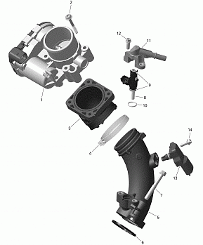 Engine - Air Intake Manifold And Throttle Body - 450 - International