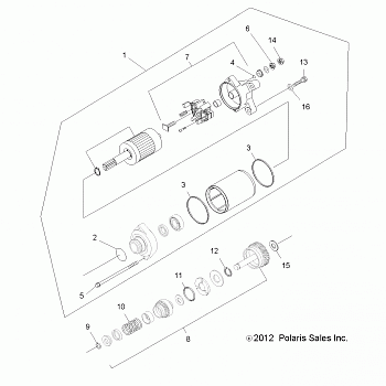 ENGINE, STARTING SYSTEM - A13MH50TD (49ATVSTARTER12400)