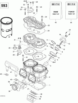 Cylinder and Cylinder Head 593