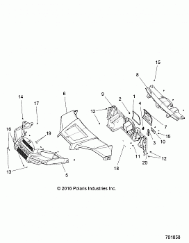 BODY, HOOD, DASH and GRILL - R18RMAE4N8 (701858)