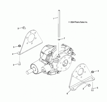 GEARCASE MOUNTING, REAR - R05RD68AA/AB (4998269826D07)