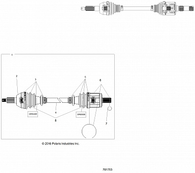 DRIVE TRAIN, FRONT DRIVE SHAFT - R18RMAE4N8 (701753)