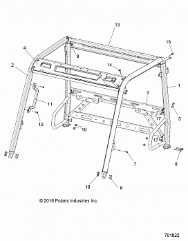 CHASSIS, CAB FRAME - R20MAE57D7 (701822)