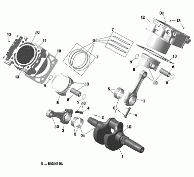 Crankshaft, Piston And Cylinder New T3