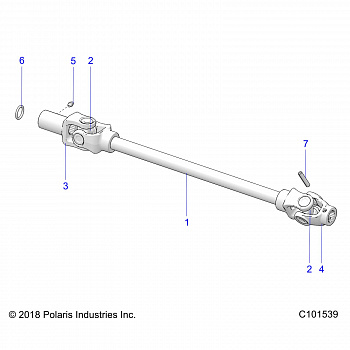 DRIVE TRAIN, FRONT PROP SHAFT - A20SEE57K1 (C101539)