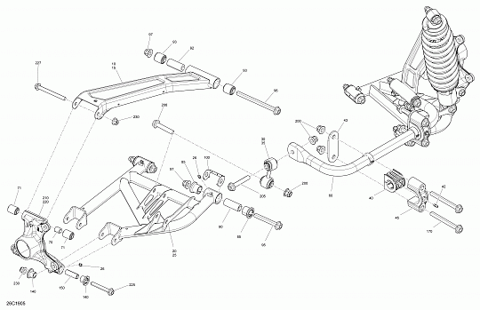 Rear Suspension - 1000R EFI - Package XMR