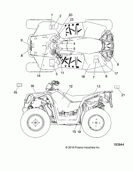 BODY, DECALS - A18SVS95CR/ER