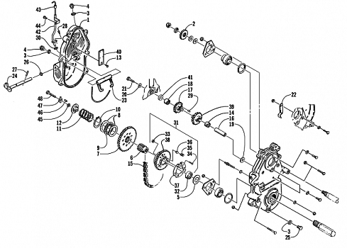 DRIVE/REVERSE DROPCASE ASSEMBLY (OPTIONAL)