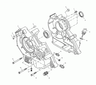 CRANKCASE - A01CB32AA (4963966396C012)