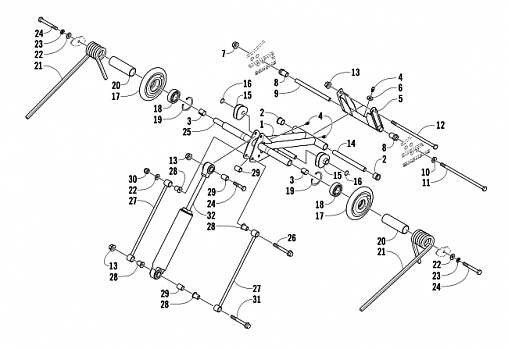 REAR SUSPENSION REAR ARM ASSEMBLY