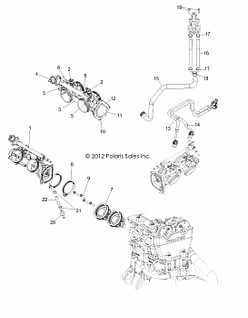 ENGINE, THROTTLE BODY and INJECTOR - R13XT9EAL (49RGRTHROTTLEBODY12RZRXP4)