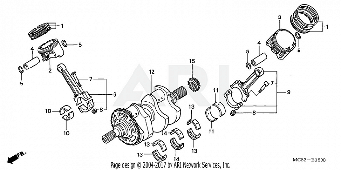 CRANKSHAFT + PISTON