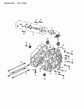 Crankcase, Oil Pump (172a-09)