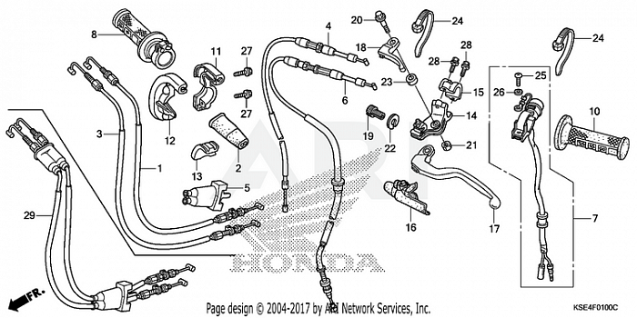 HANDLE LEVER + SWITCH + CABLE