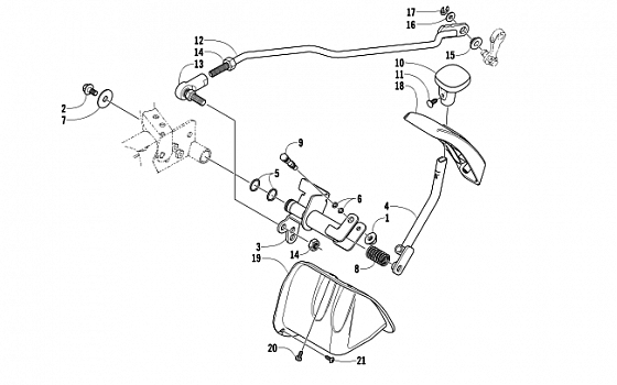 REVERSE SHIFT LEVER ASSEMBLY