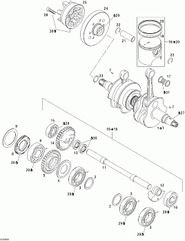 Crankshaft, Pistons And Balance Shaft