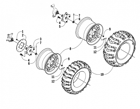 WHEEL AND TIRE ASSEMBLY