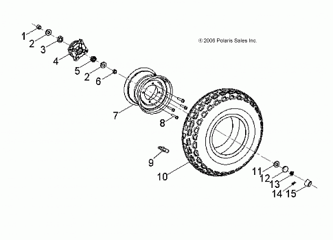 WHEELS, FRONT - A11KA09AB/AD (49ATVWHEELFRT07OTLW90)