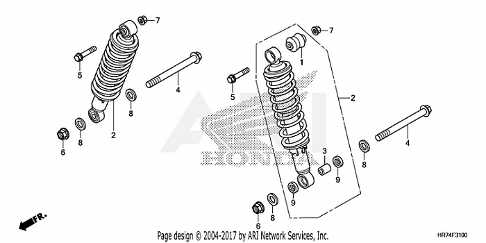 REAR SHOCK ABSORBER