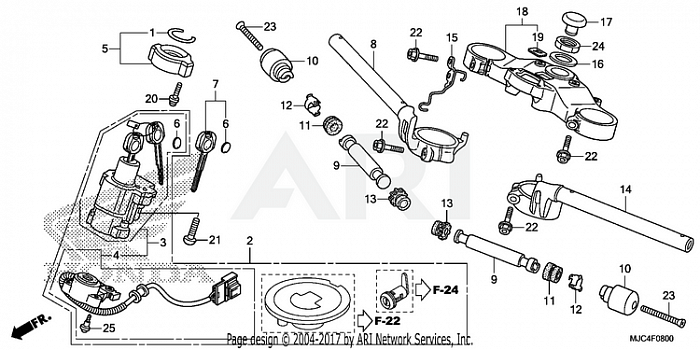 HANDLEBAR + TOP BRIDGE