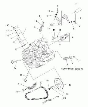 ENGINE, VALVES and CAMSHAFT - A08LB27AA (49ATVVALVE08SP300)