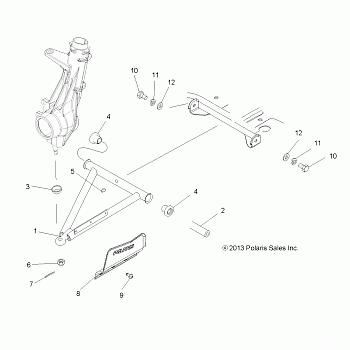 SUSPENSION, A-ARM and STRUT MOUNTING - A15SDA57FH (49ATVAARM13SP500HD)