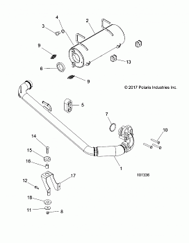 ENGINE, EXHAUST SYSTEM - A17DAA57F5