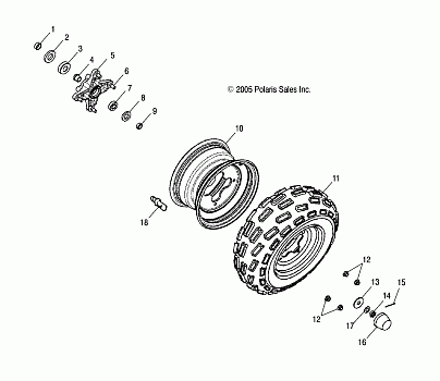 WHEEL, FRONT - A07PB20AA/AD (4999202449920244B10)