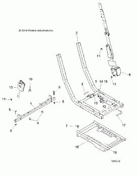 BODY, SEAT MOUNTING AND BELT - A19DBA50A5 (101553)