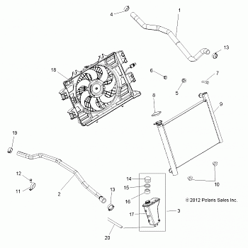 ENGINE, COOLING SYSTEM - A18SVA85B5 (49ATVCOOL13850SCRAM)