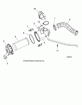 ENGINE, AIR INTAKE SYSTEM - A18HZA15B4 (100791)