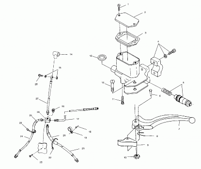 CONTROLS - MASTER CYLINDER/BRAKE LINE - A00CD50AA (4954885488B009)