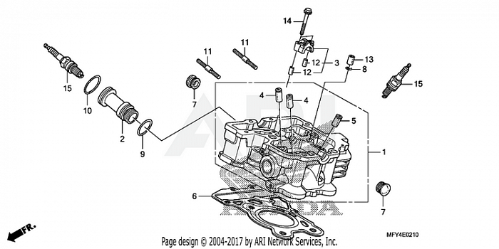 REAR CYLINDER HEAD