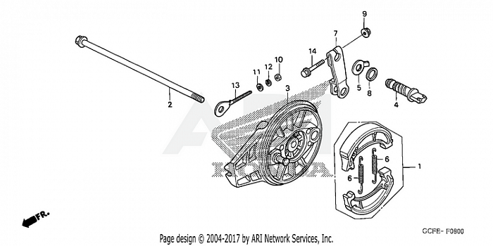 REAR BRAKE PANEL