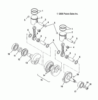 ENGINE, PISTON and CRANKSHAFT - S18CED5 ALL OPTIONS (4997239723C12)