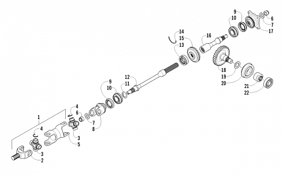 SECONDARY DRIVE ASSEMBLY