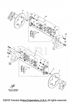 REAR BRAKE CALIPER