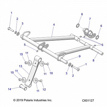 SUSPENSION, TORQUE ARM, FRONT - S20CED5BSL/BSU (C601127)