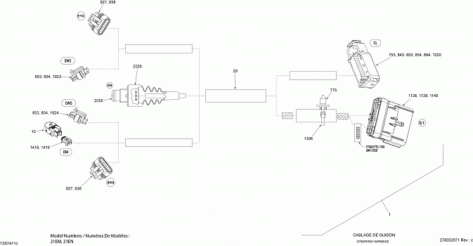 Electrical Harness Steering Harness 1_13S1411c