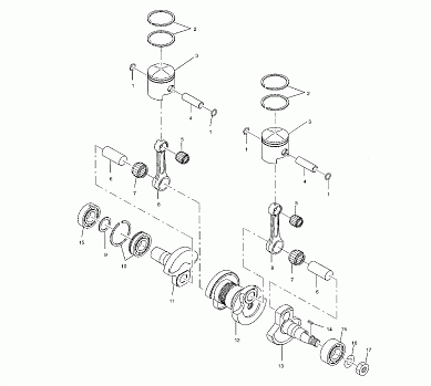 PISTON and CRANKSHAFT - S03NB3AS/S03ND3AS (4977867786C07)